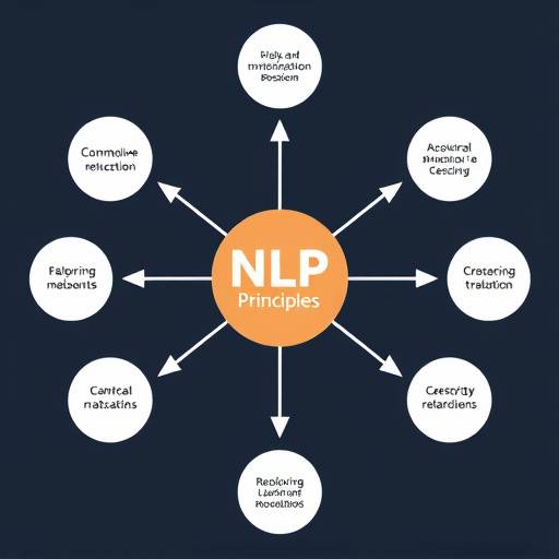 Diagrama que ilustra los principios de la PNL en la comunicación.
